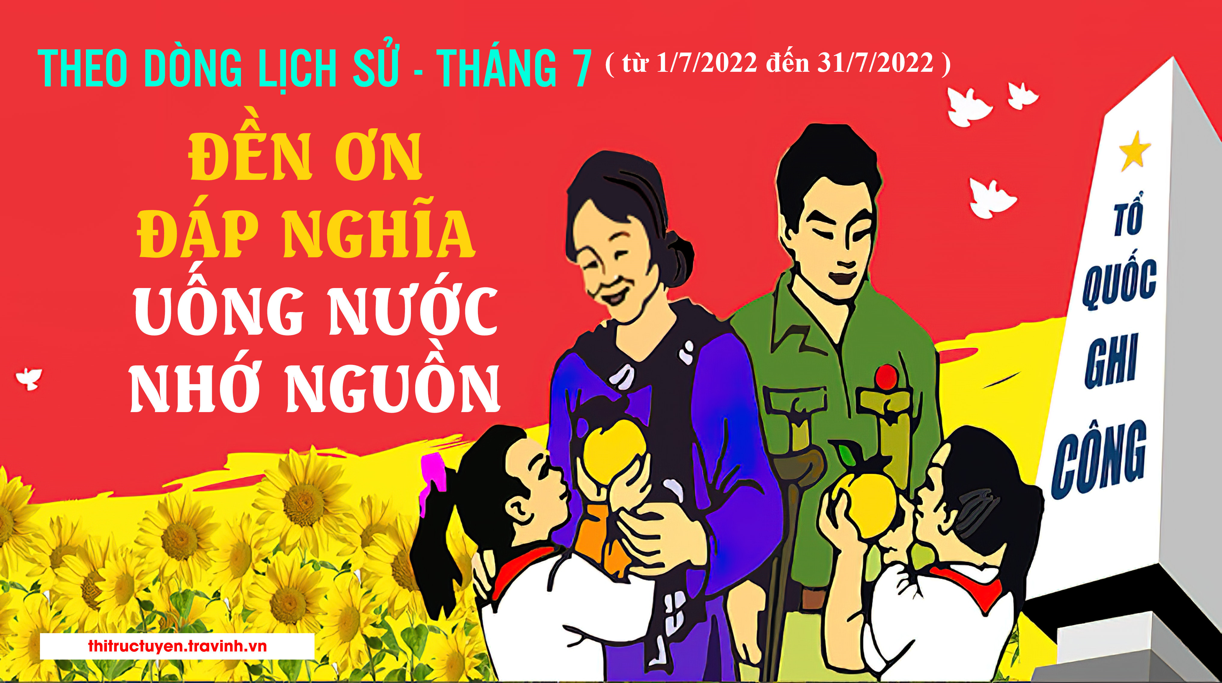 Kết quả vòng thi tháng 7, chủ đề “Đền ơn đáp nghĩa – Uống nước nhớ nguồn”