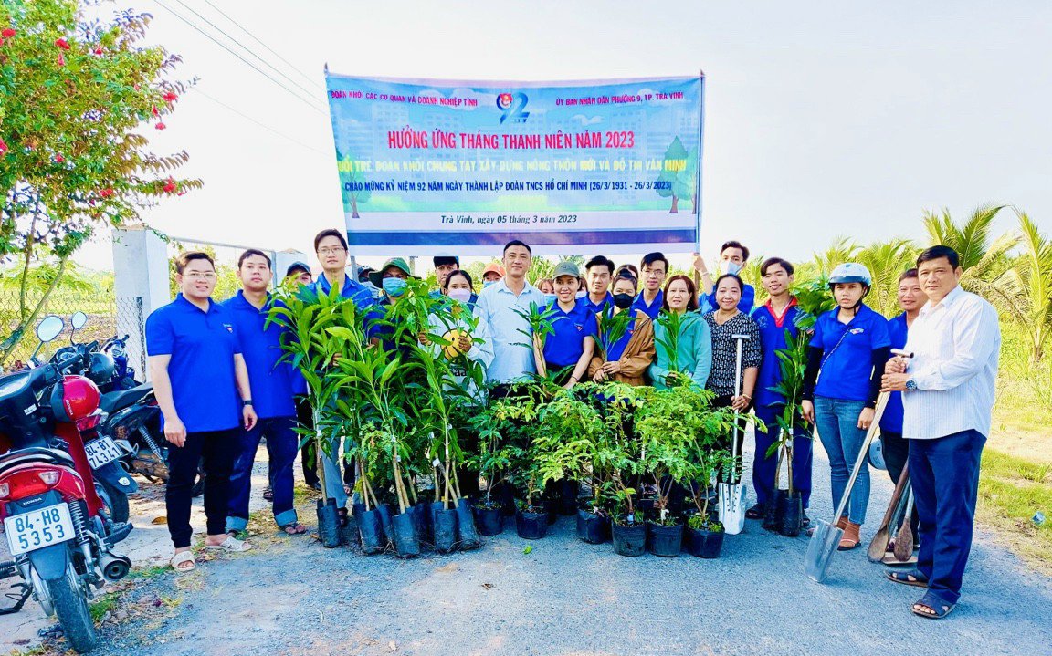 Tuổi trẻ Đoàn khối chung sức cùng Nhân dân Phường 9 xây dựng phường đạt chuẩn đô thị văn minh