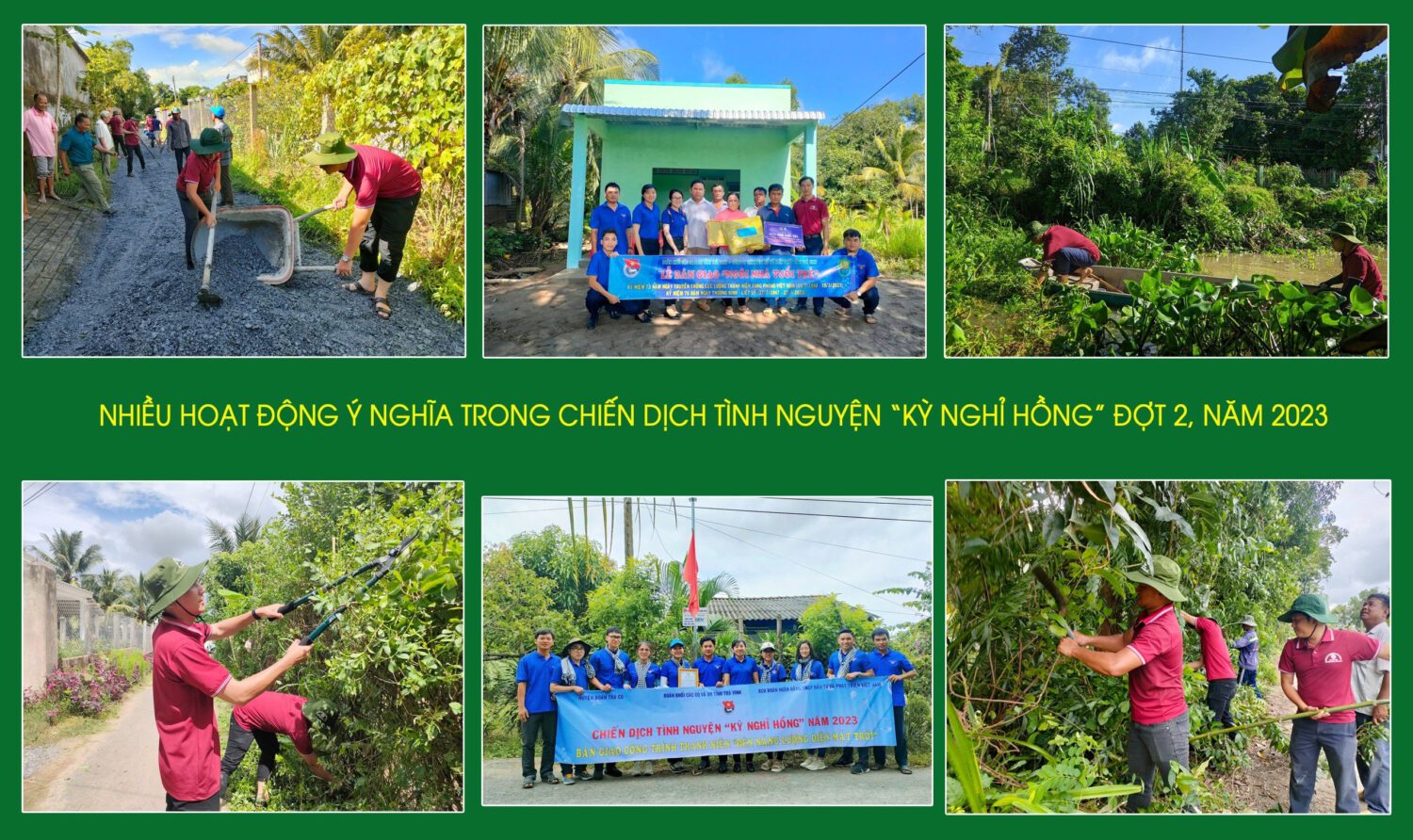 Đoàn khối ra quân Chiến dịch tình nguyện “Kỳ nghỉ hồng” đợt 2 tại xã Tân Hiệp, huyện Trà Cú