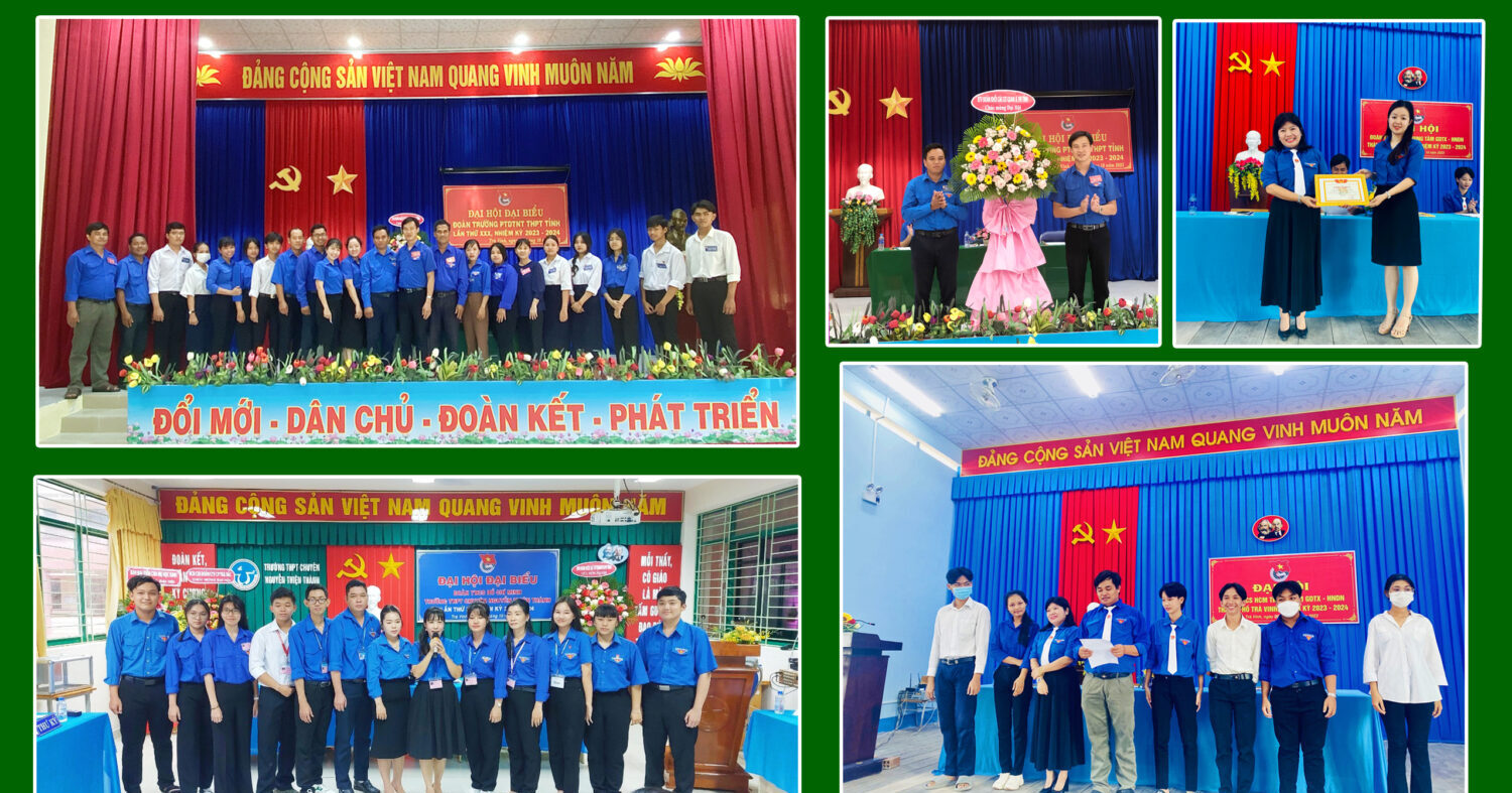 Đoàn khối chỉ đạo thành công Đại hội Đoàn trường THPT, Phổ thông DTNT và Đoàn Trung tâm GDTX-HNDN TP. Trà Vinh nhiệm kỳ 2023 – 2024