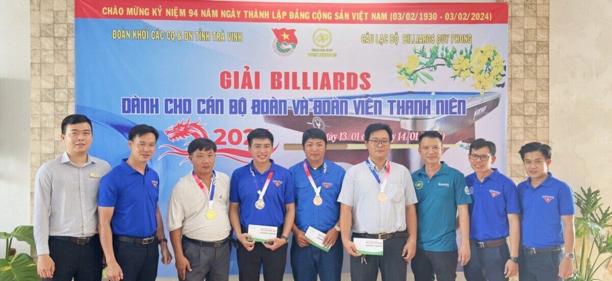 Đoàn khối tổ chức Giải Billiards cán bộ đoàn, đoàn viên thanh niên, chào mừng 94 năm ngày Thành lập Đảng Cộng sản Việt Nam (03/02/1930 – 03/02/2024)