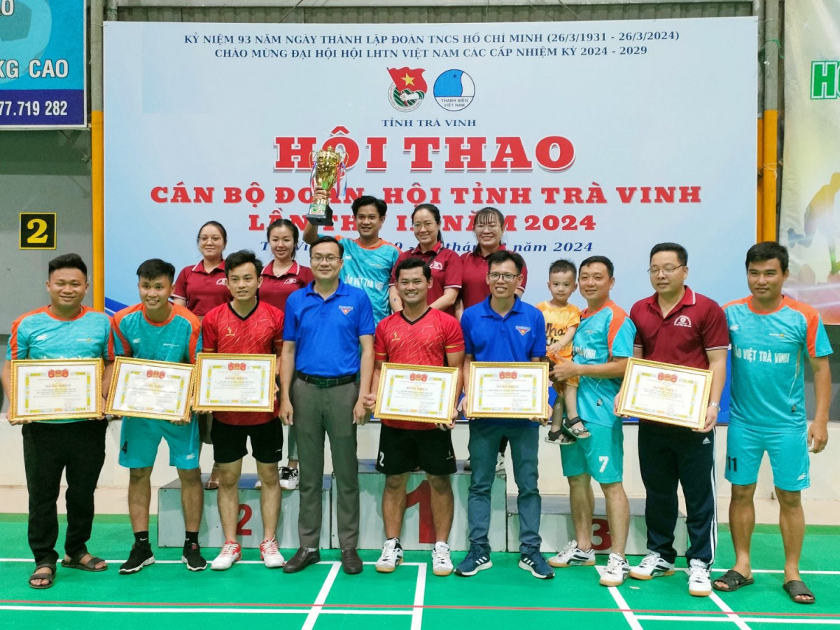 Đoàn khối đoạt giải Nhất toàn Đoàn tại Hội thao Cán bộ Đoàn, Hội tỉnh Trà Vinh lần thứ IX, năm 2024