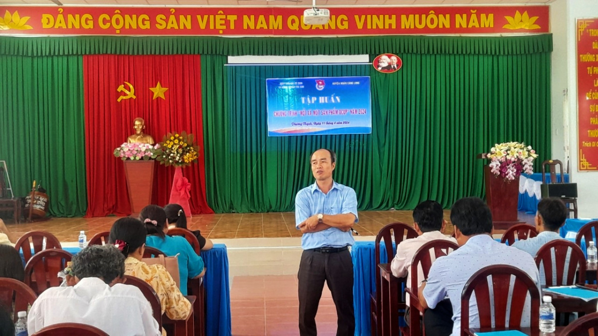 Đoàn khối phối hợp tổ chức tập huấn Chương trình “Mỗi xã một sản phẩm OCOP” cho đoàn viên, thanh niên và người dân năm 2024