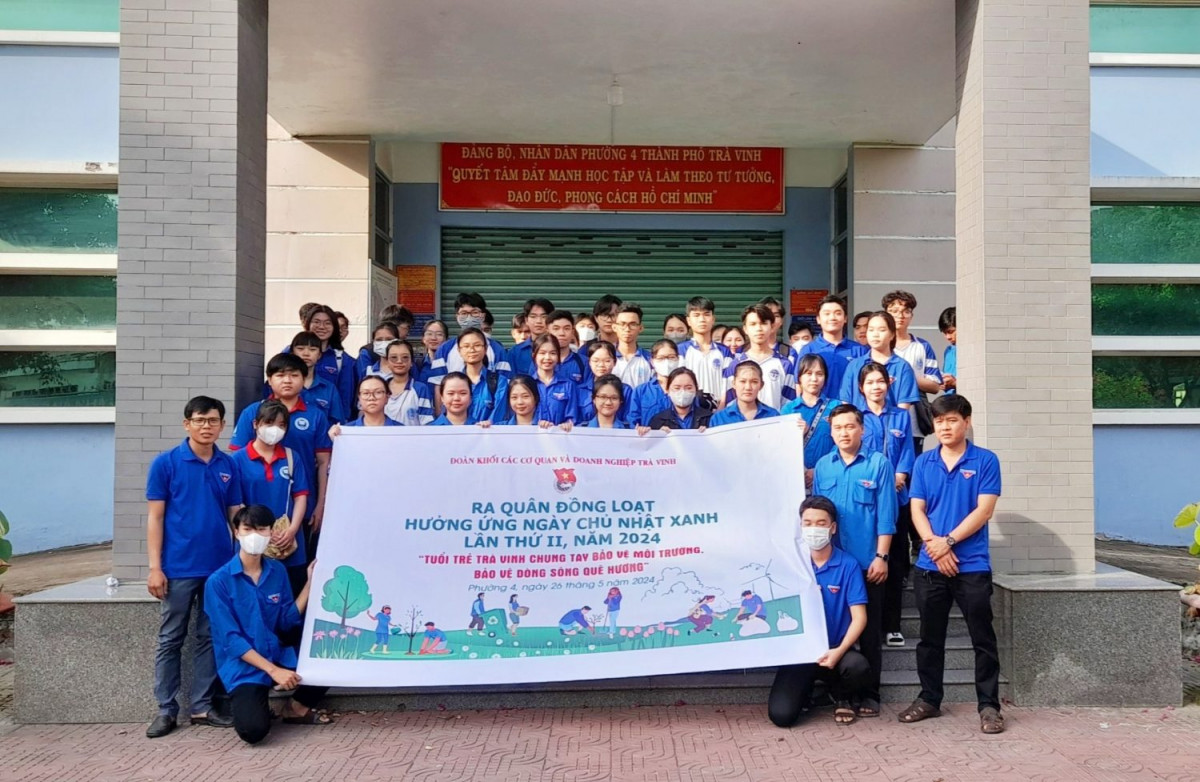 Tuổi trẻ Đoàn khối ra quân đồng loạt hưởng ứng Ngày “Chủ nhật xanh” lần 2 năm 2024