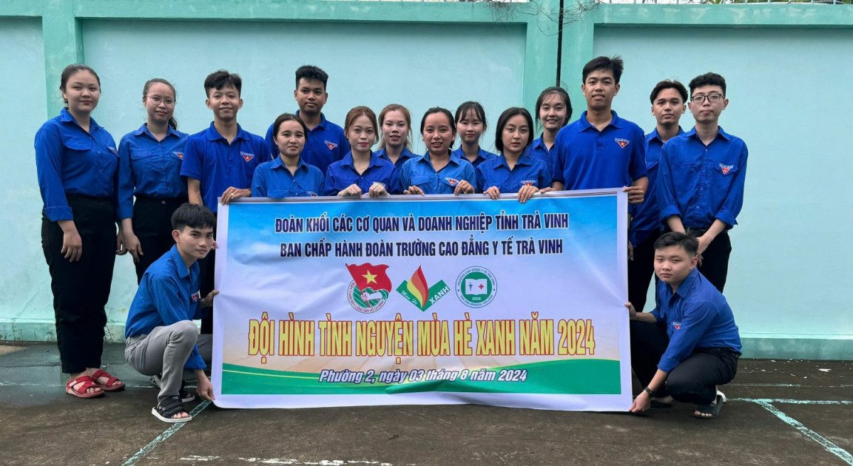 Đoàn trường Cao đẳng Y tế Trà Vinh tổ chức Chiến dịch TNTN hè năm 2024