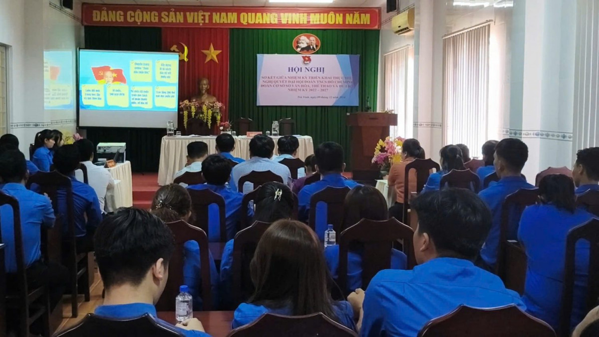 Đoàn cơ sở Sở Văn hóa, Thể thao và Du lịch tổ chức Hội nghị sơ kết giữa nhiệm kỳ 2022 – 2027