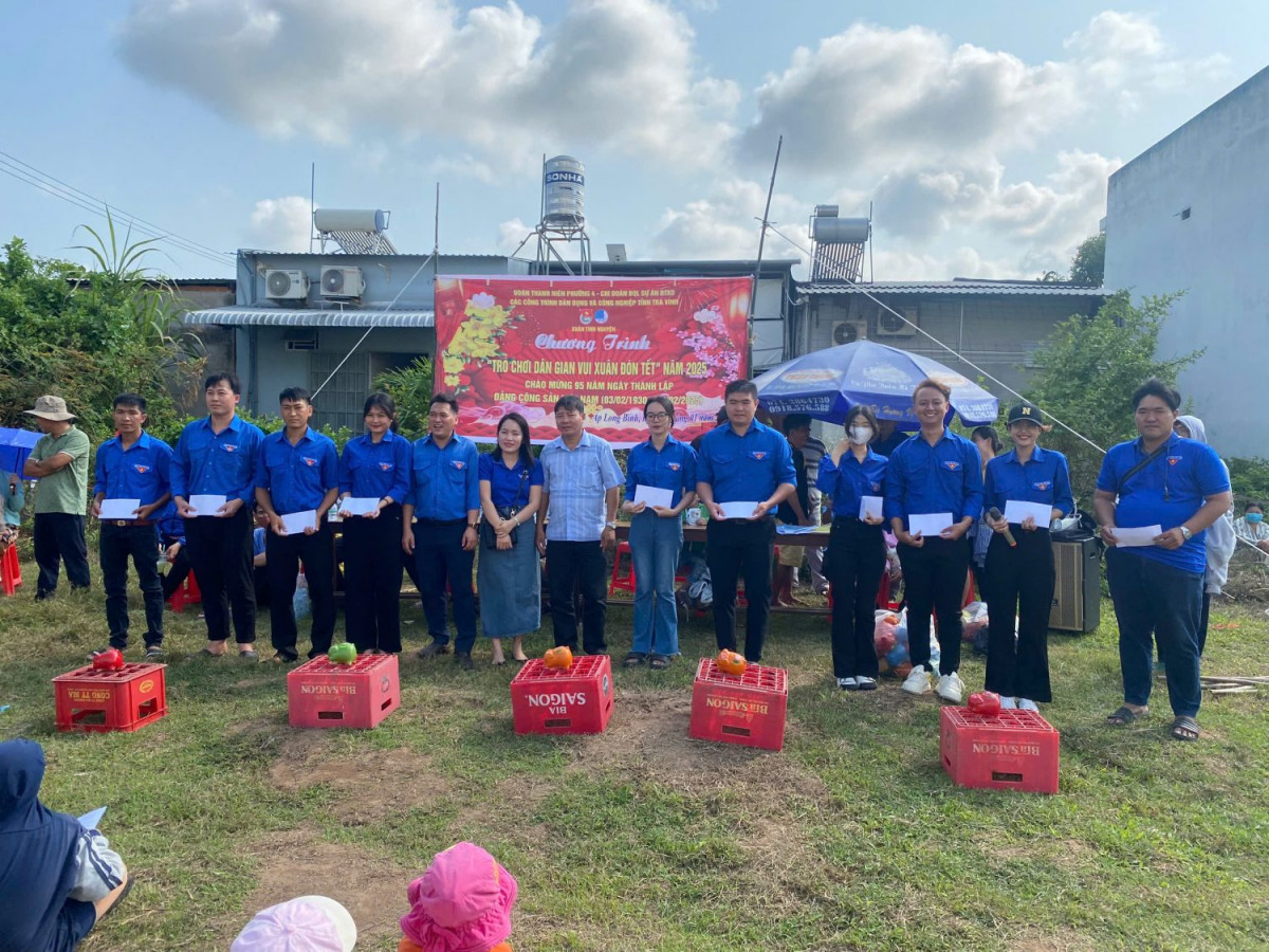 Chi đoàn BQL dự án ĐTXD các công trình dân dụng và công nghiệp tỉnh Trà Vinh tổ chức chương trình “Vui xuân đón tết” năm 2025