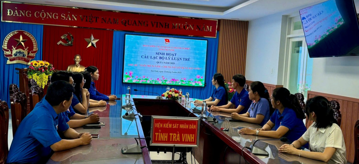 Câu lạc bộ Lý luận trẻ Đoàn khối tổ chức sinh hoạt quý I năm 2025 với chủ đề “Tuổi trẻ 94 năm – Chung tay xây dựng đất nước”