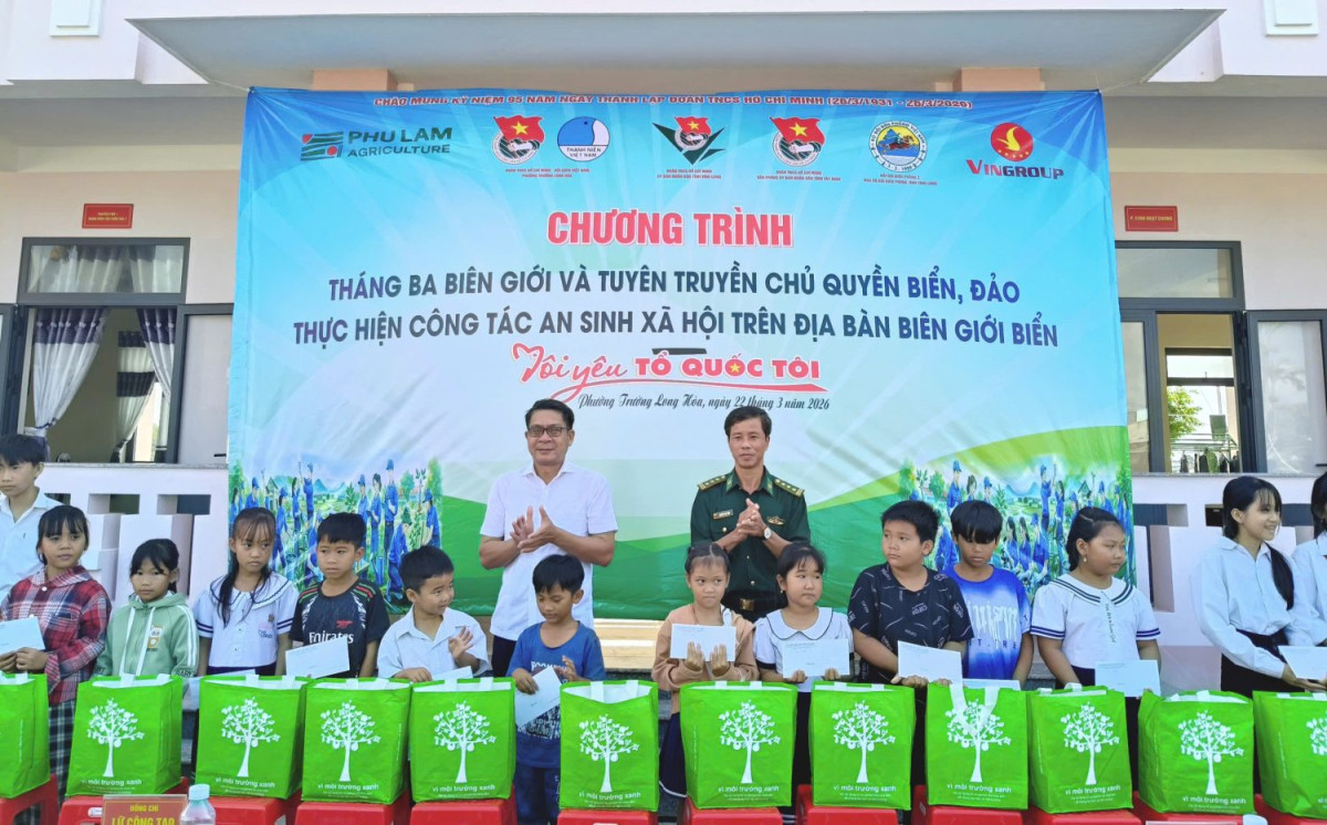 Tuổi trẻ Đoàn thanh niên UBND tỉnh Vĩnh Long tổ chức chương trình “Tháng ba biên giới” năm 2026